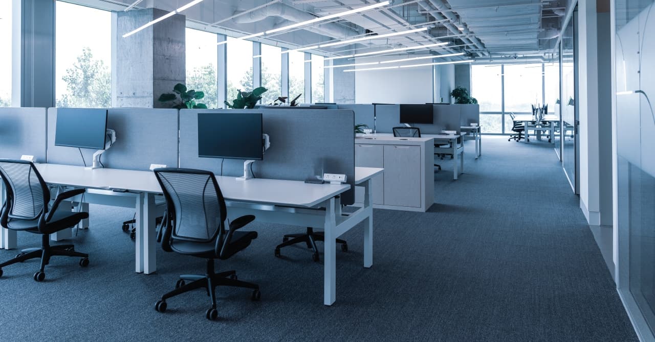 People working together in a modern office